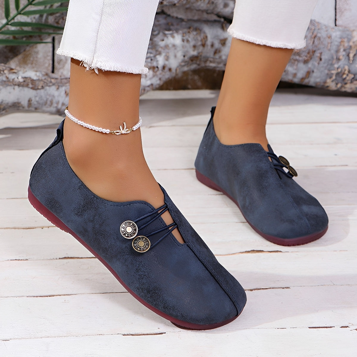 Monica - Elegante, bequeme flache Schuhe für Damen