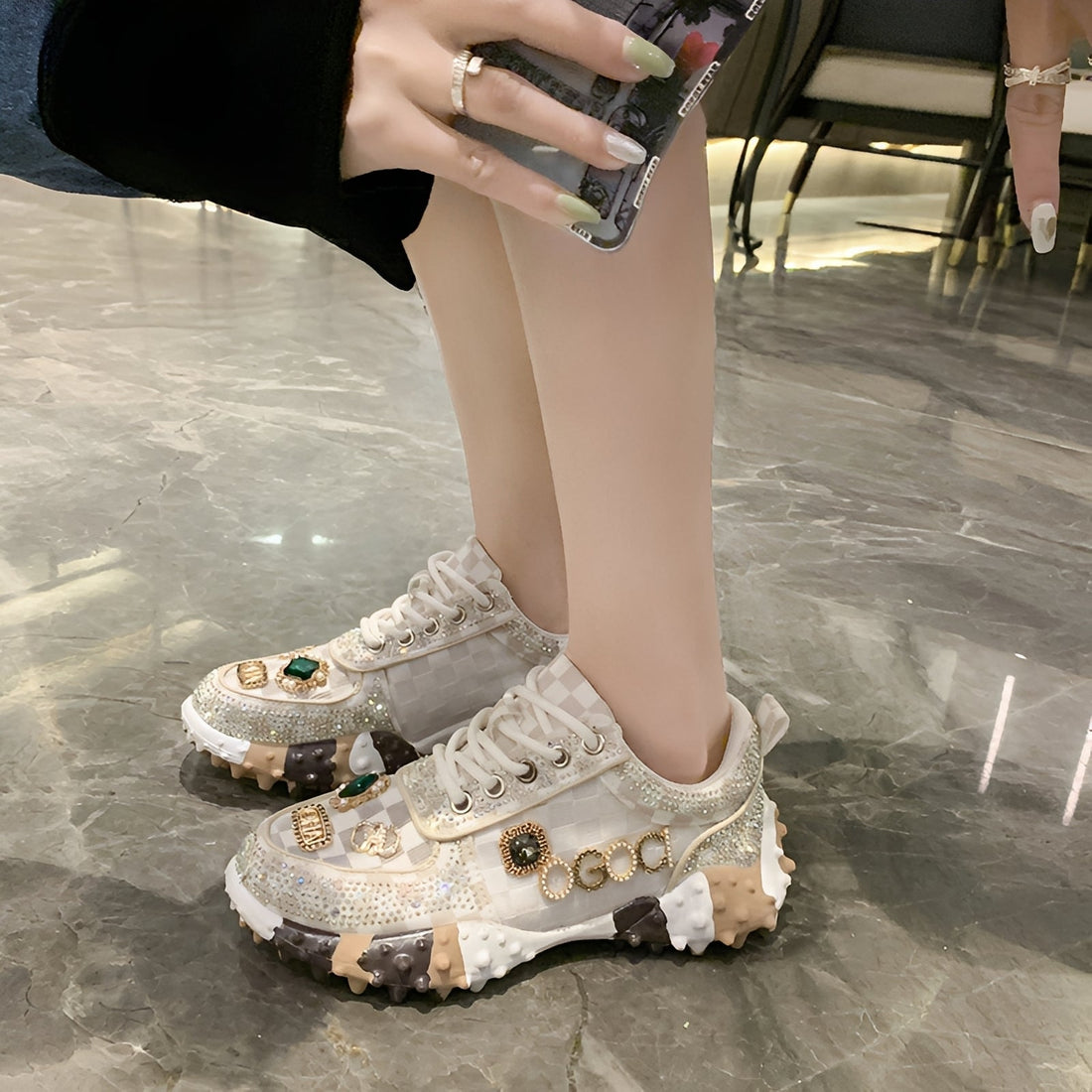 Bethan - Modische Glitzerschuhe für Damen