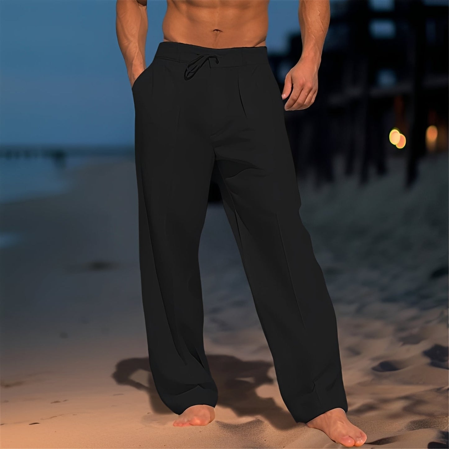 Thomas - Komfortable, locker geschnittene Hose mit geradem Bein für Herren