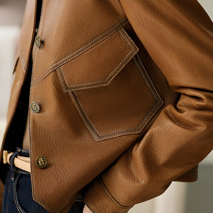 Karie - Schicke, schmale Damenlederjacke