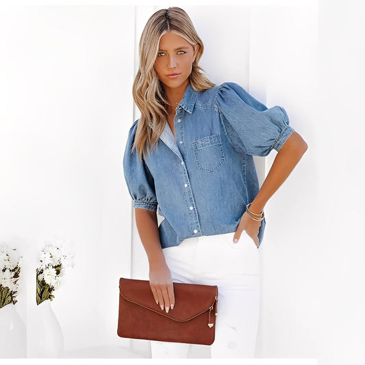 Cinddy - Zeitloses und komfortables Denimhemd für Damen