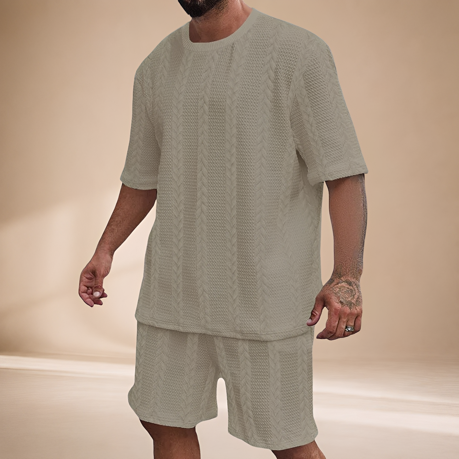 Johnston - Set mit gemütlichem Oberteil und Shorts