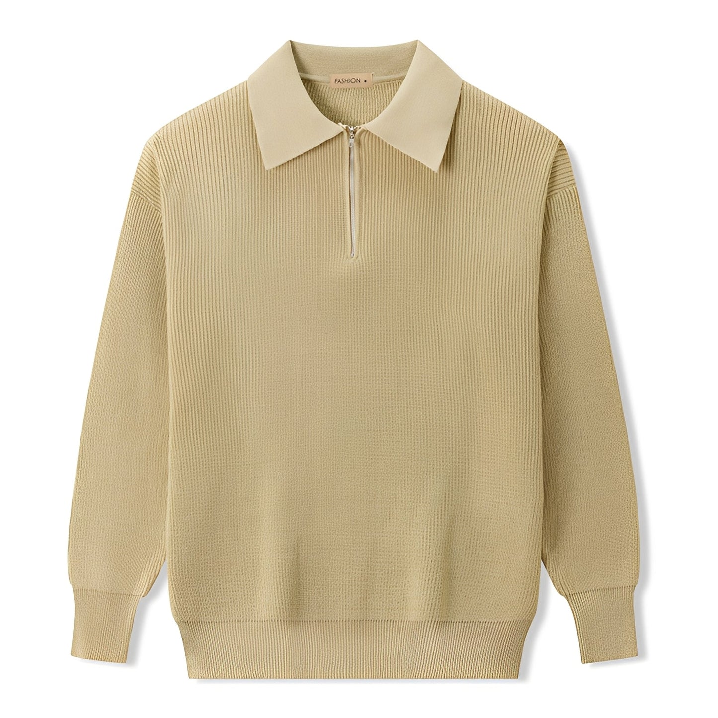 Justin - Moderner Herrenpullover mit halbem Zipper