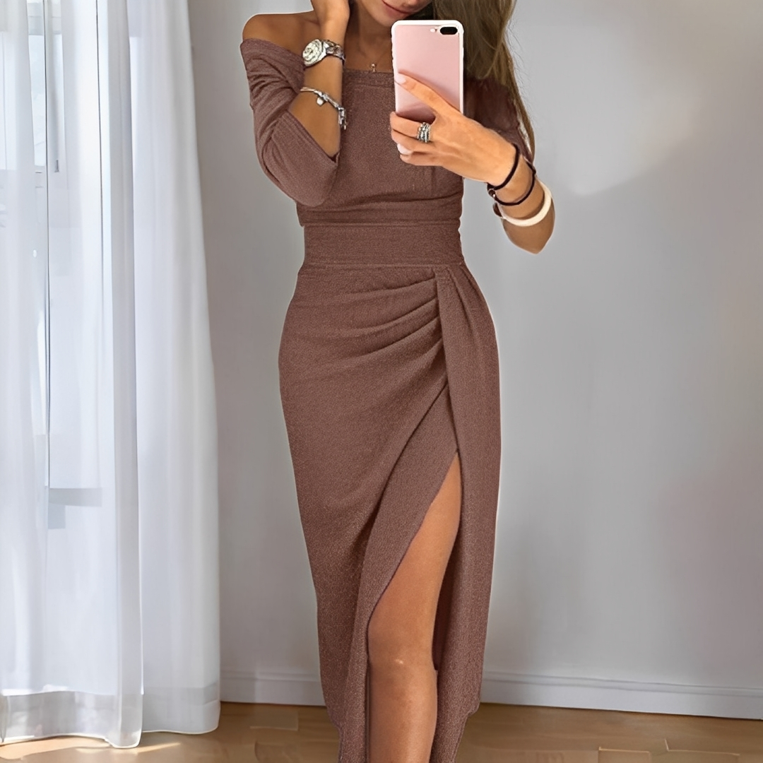 Babette - Elegantes Damenkleid mit Schlitz