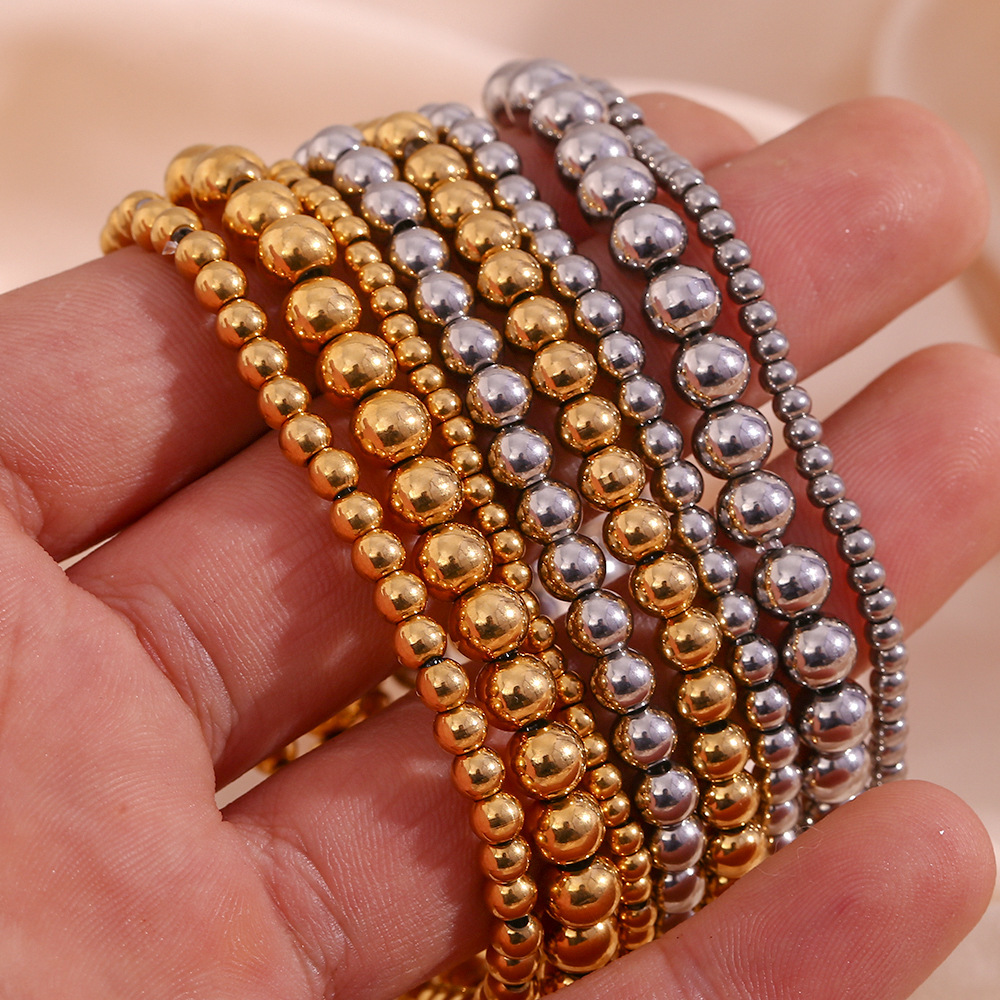 Crea - Stapelbare modische Metallarmband in Gold (4mm)