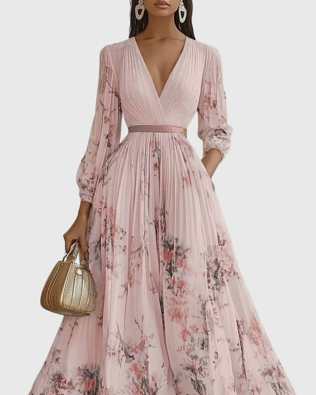 Adeline – Fließendes Maxikleid mit eleganten Falten