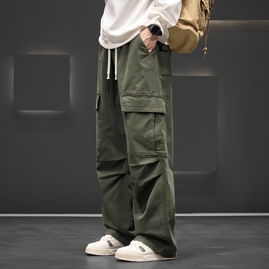 Sam - Trendige, gerade Herrenhose mit Taschen