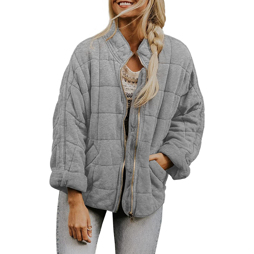 Jordana - Weit geschnittene Daunenjacke mit Taschen für Damen