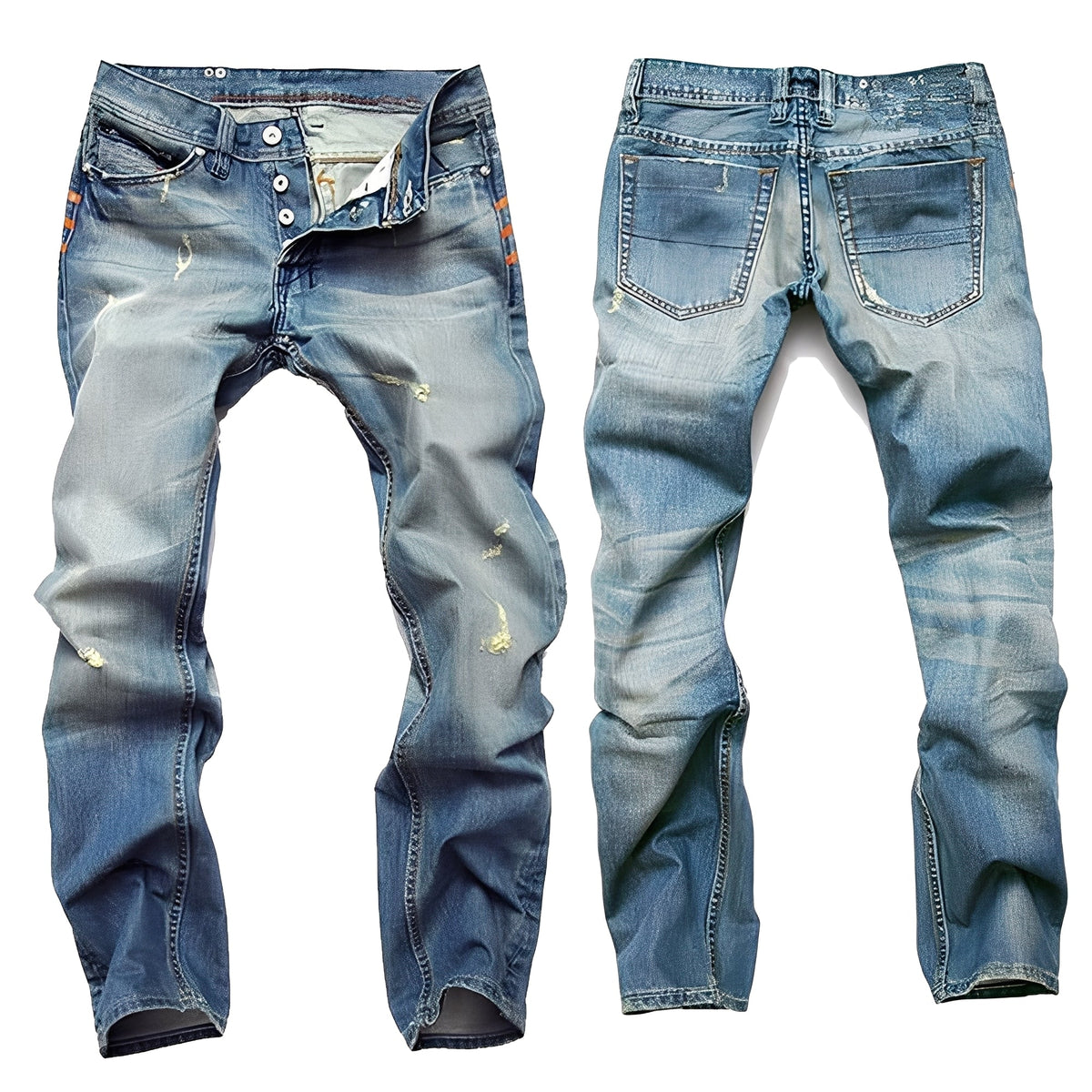 Kaleb - Klassische Jeans im Ripped-Look
