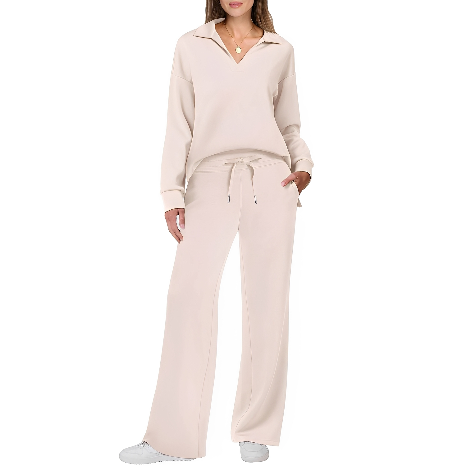 Justina - Bequemes Damen-Set mit Oberteil und Hose