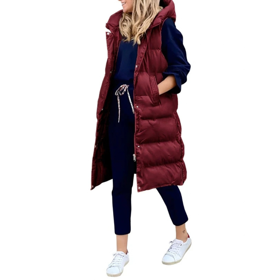 Amilia - Warmer und schicker ärmelloser Mantel