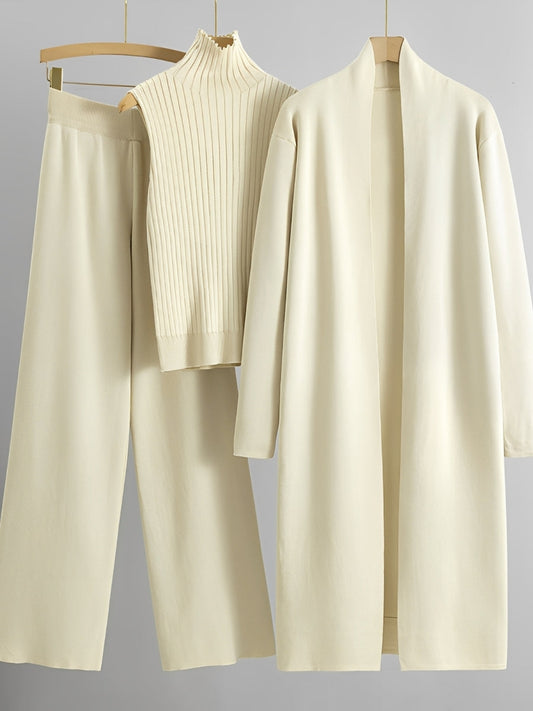 Angie - Schickes 3-teiliges Strickset für Damen