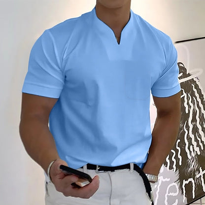 Jason - Kurzärmeliges Business-Fitness-Hemd für Herren