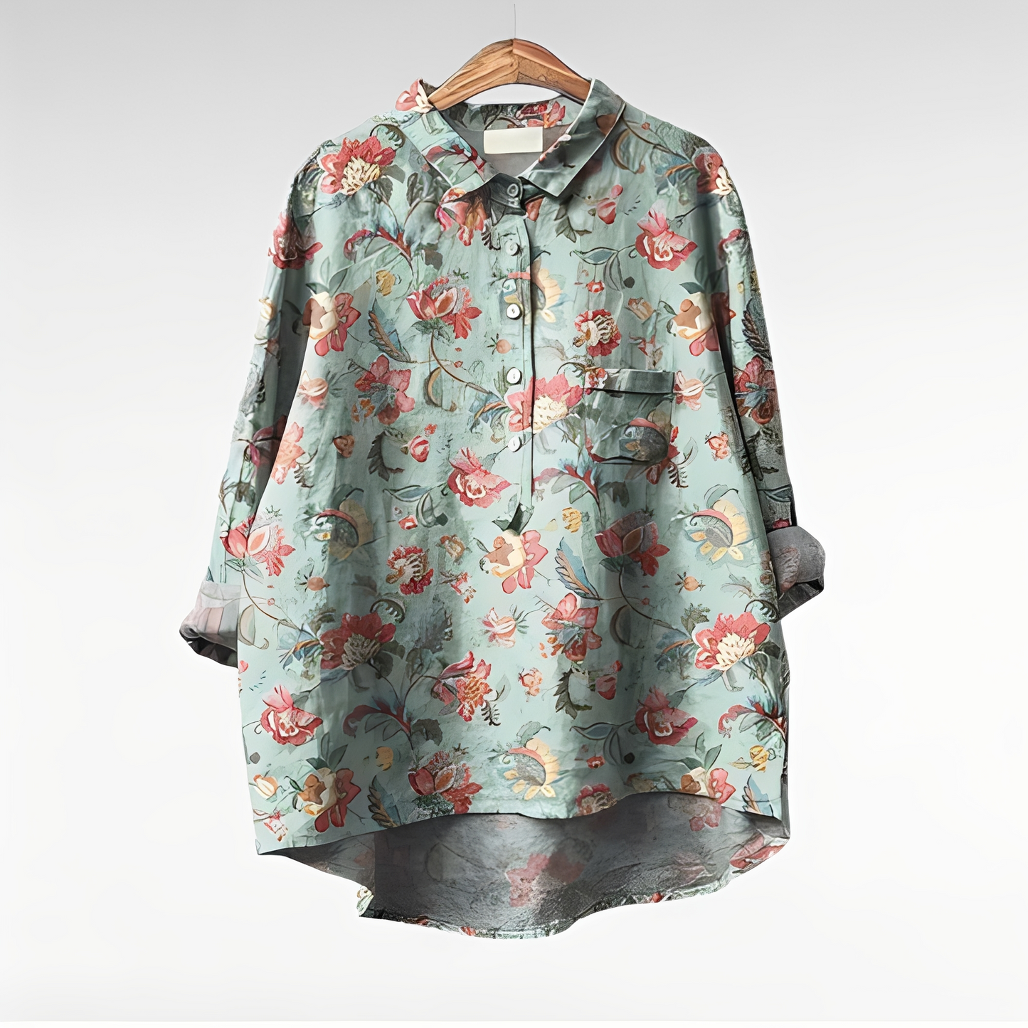 Karley - Klassische Damenblusen mit Blumenmuster