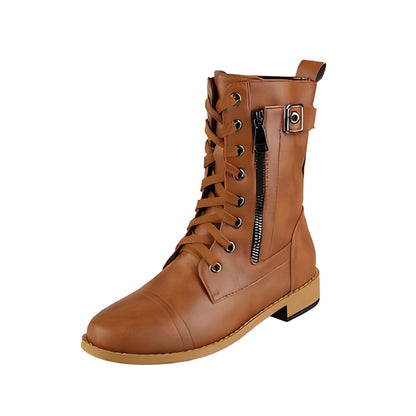 Saskia - Stylische Damenstiefeletten mit seitlichem Reißverschluss