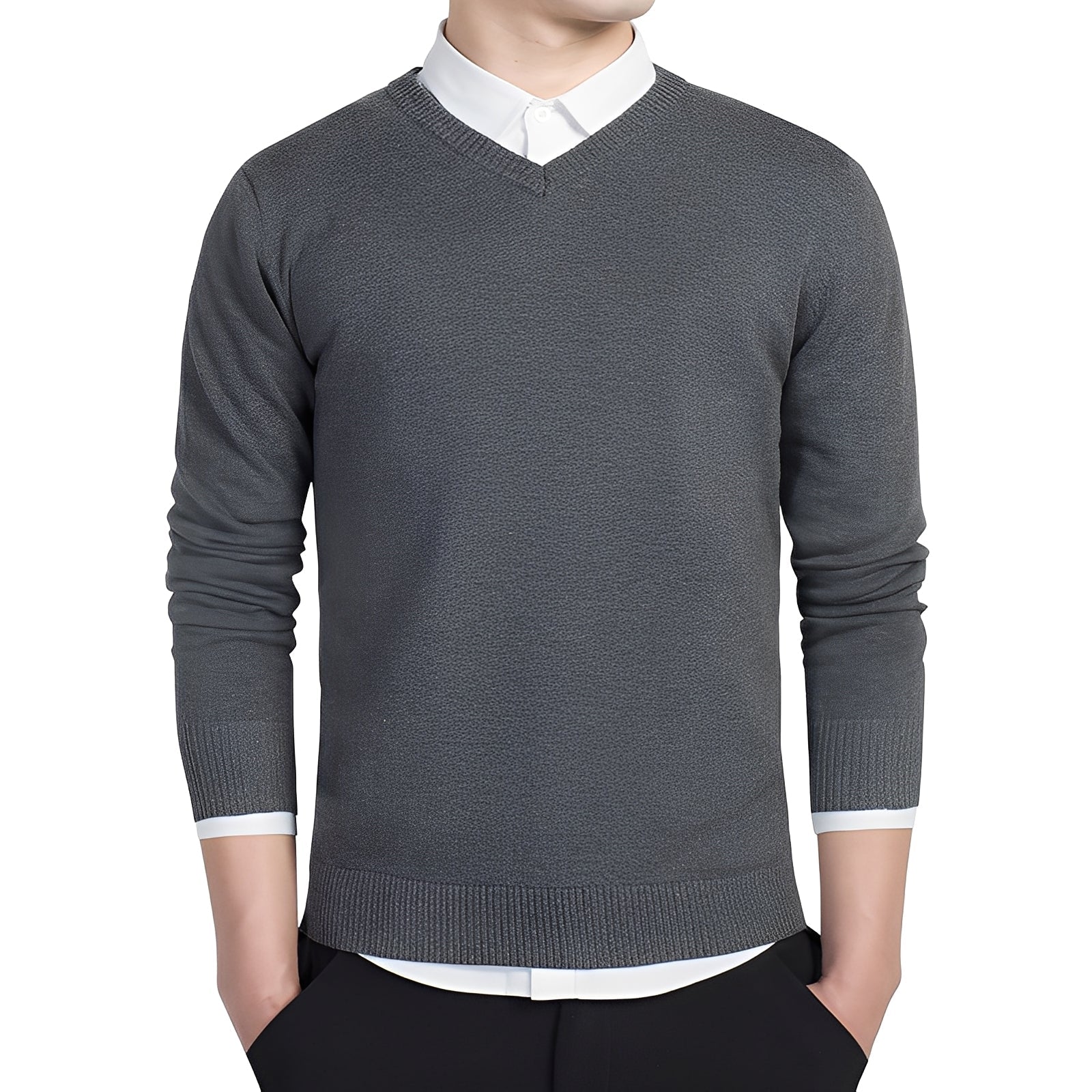 Tom - Kuscheliger Pullover mit V-Ausschnitt