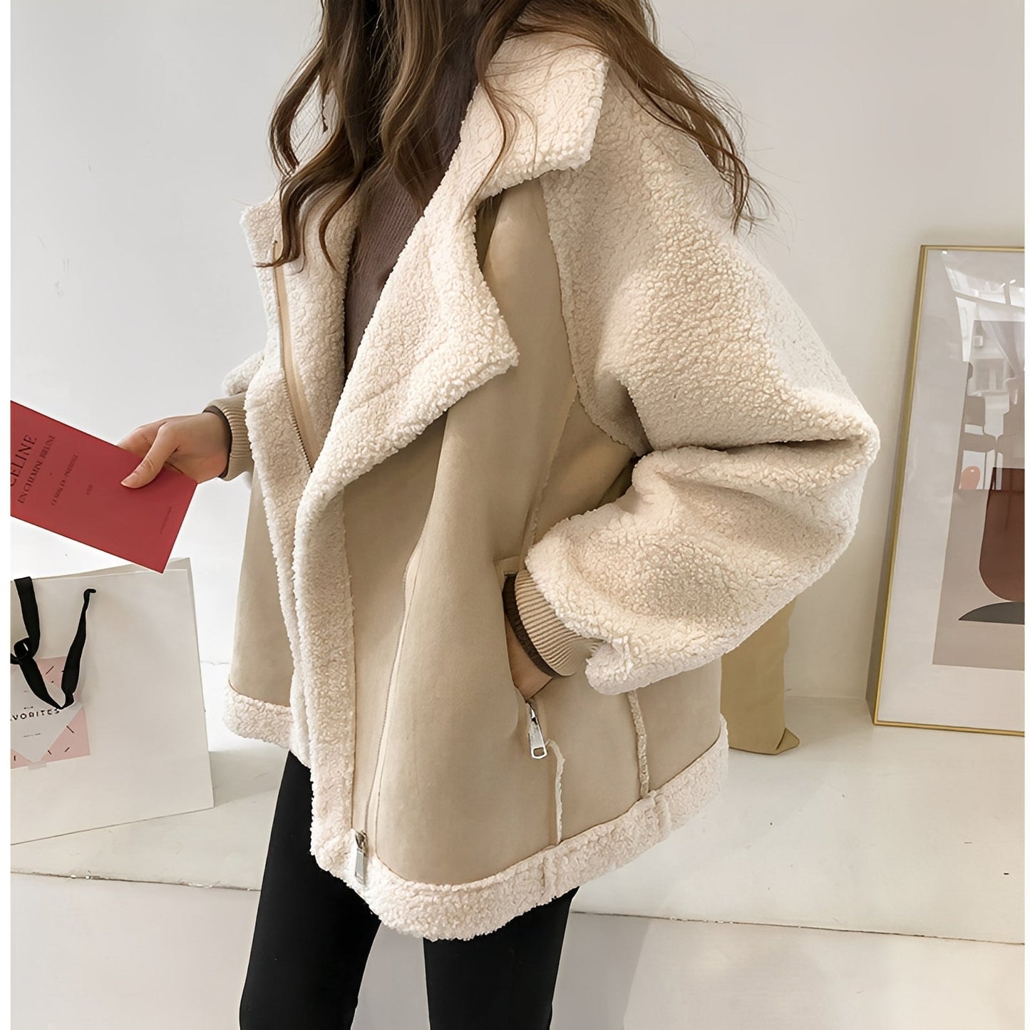 Chloe - Elegante Samtwildlederjacke für Damen