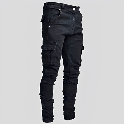 Owen - Weit geschnittene Herrenjeans aus Denim mit zahlreichen Taschen