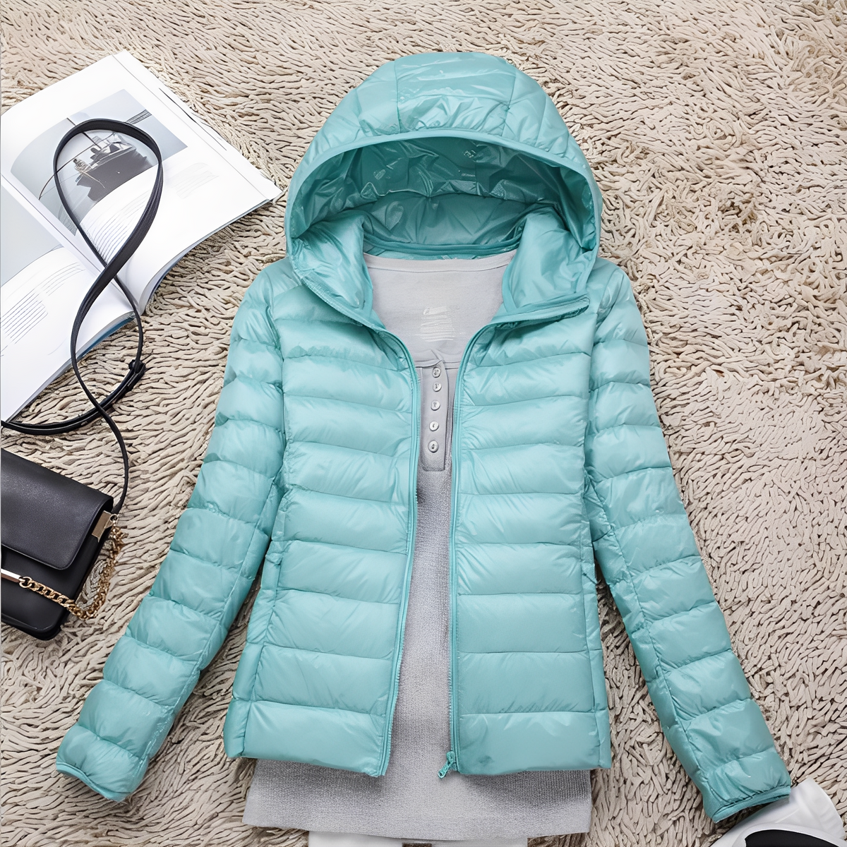 Lyndsay - Gemütliche und elegante Jacke mit Kapuze