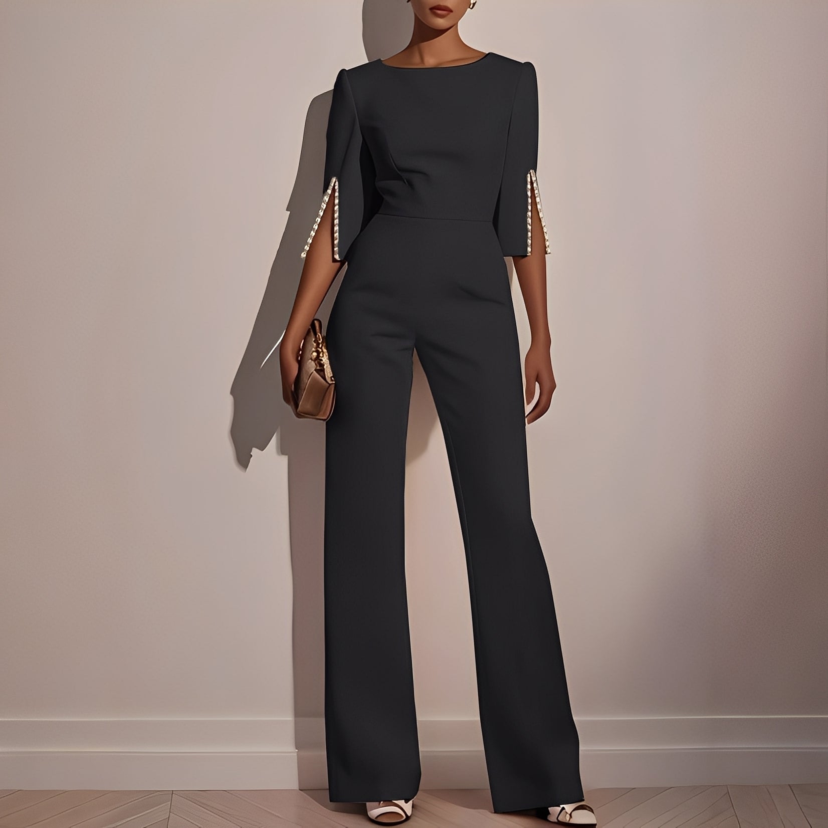 Carolane - Eleganter, figurnaher Damen-Jumpsuit