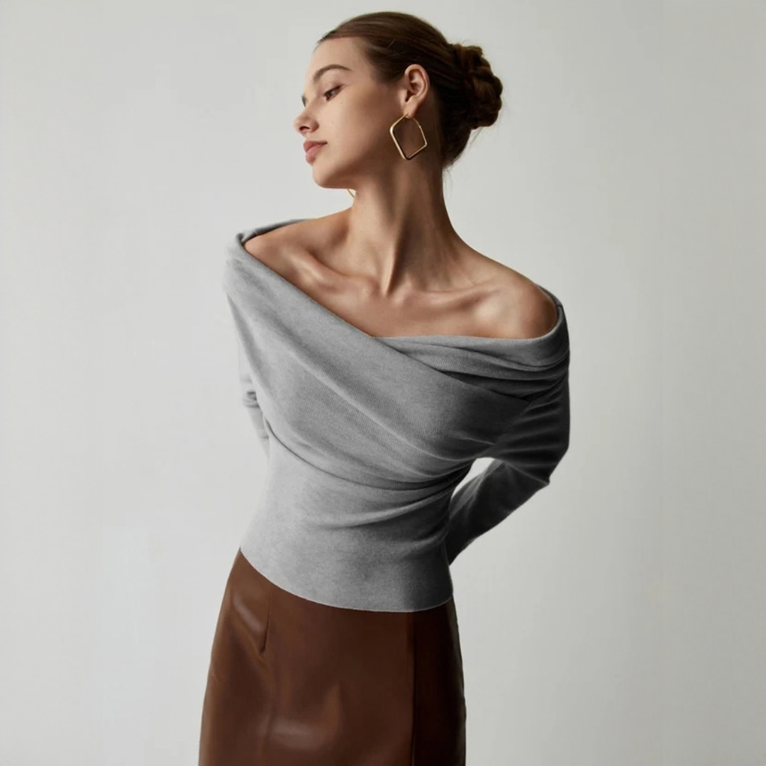 Yasmin - Elegantes schulterfreies Oberteil