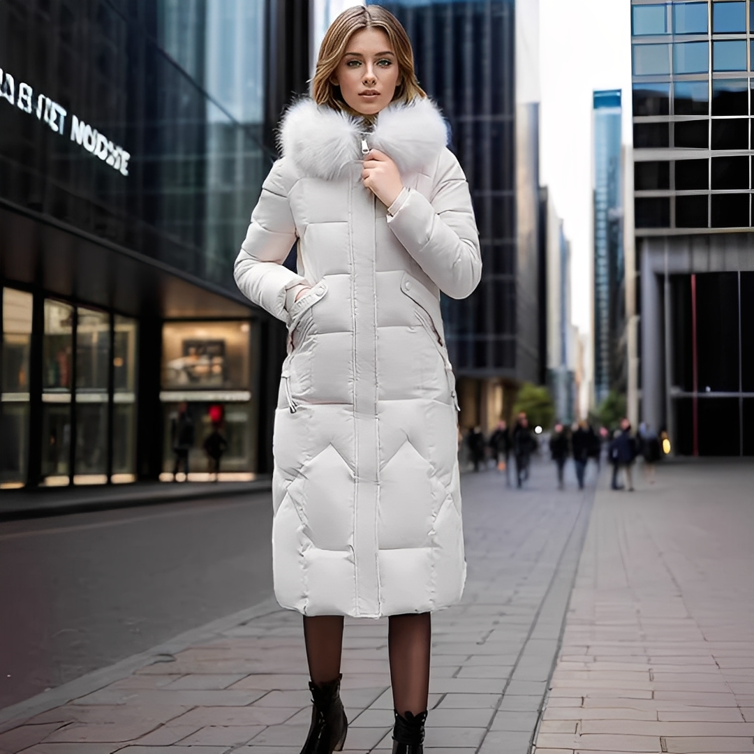 Marcellette - Eleganter und warmer Mantel mit Kapuze