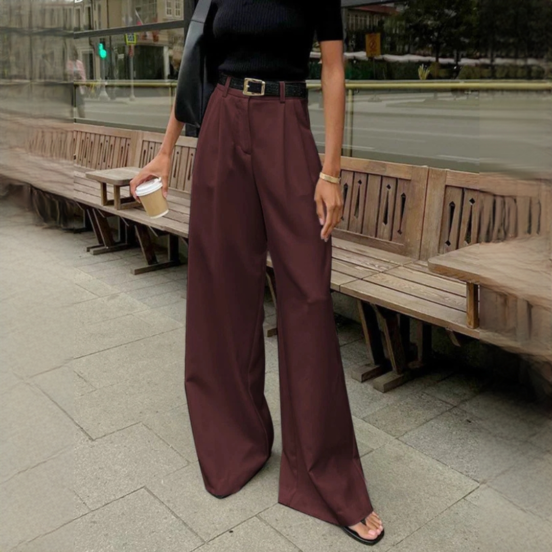 Marlene - Elegante Hose mit weitem Bein