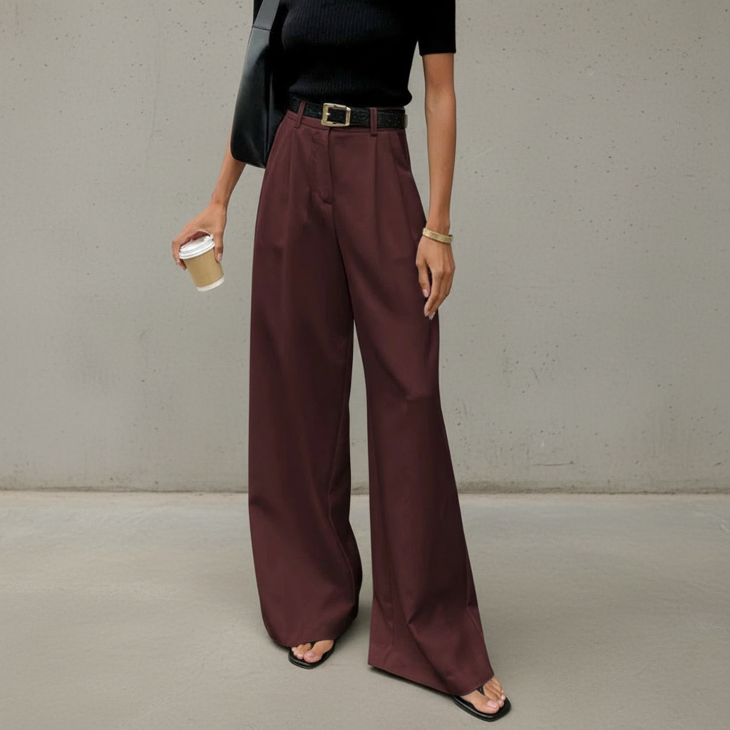Marlene - Elegante Hose mit weitem Bein