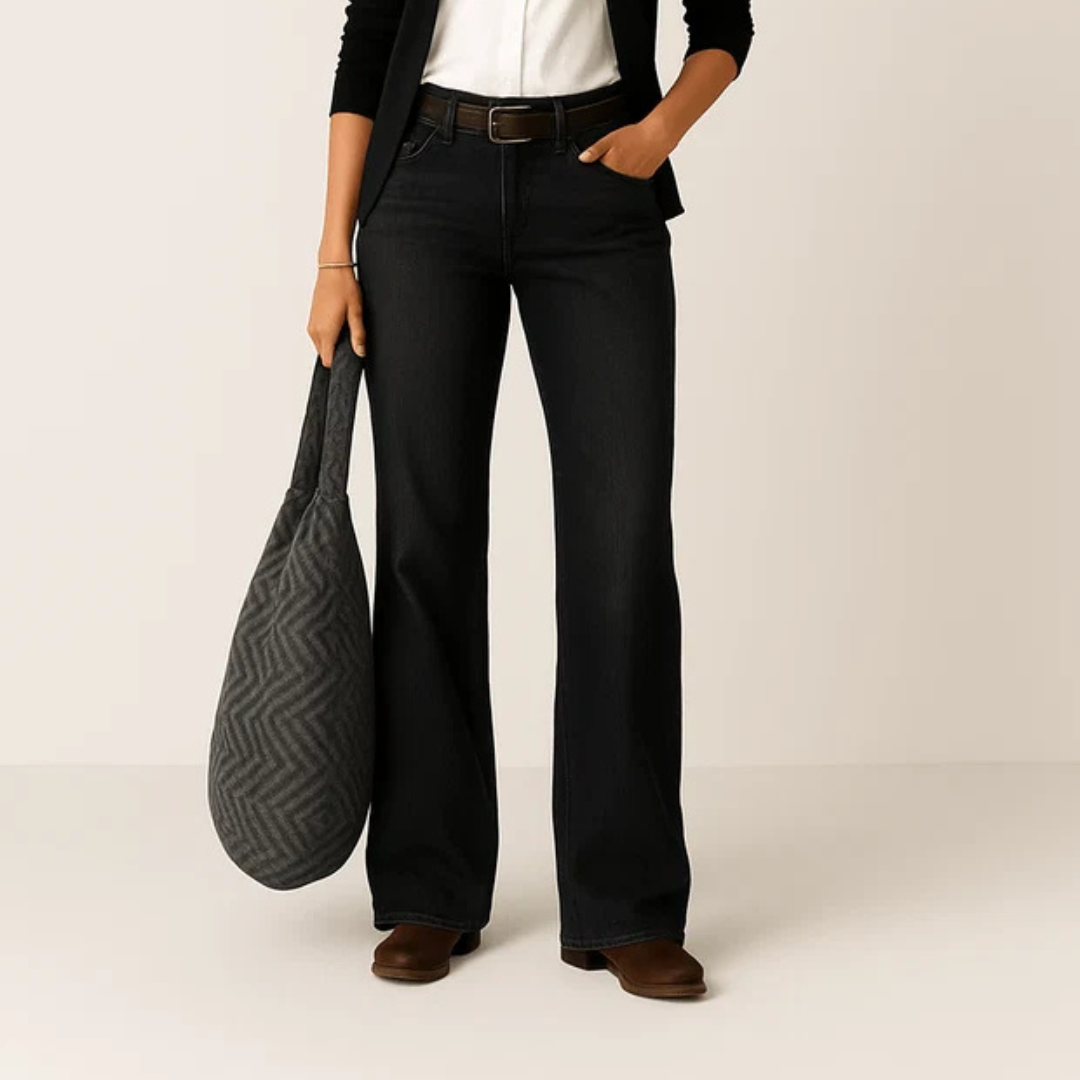 Majken - Trendige Jeans mit weitem Bein