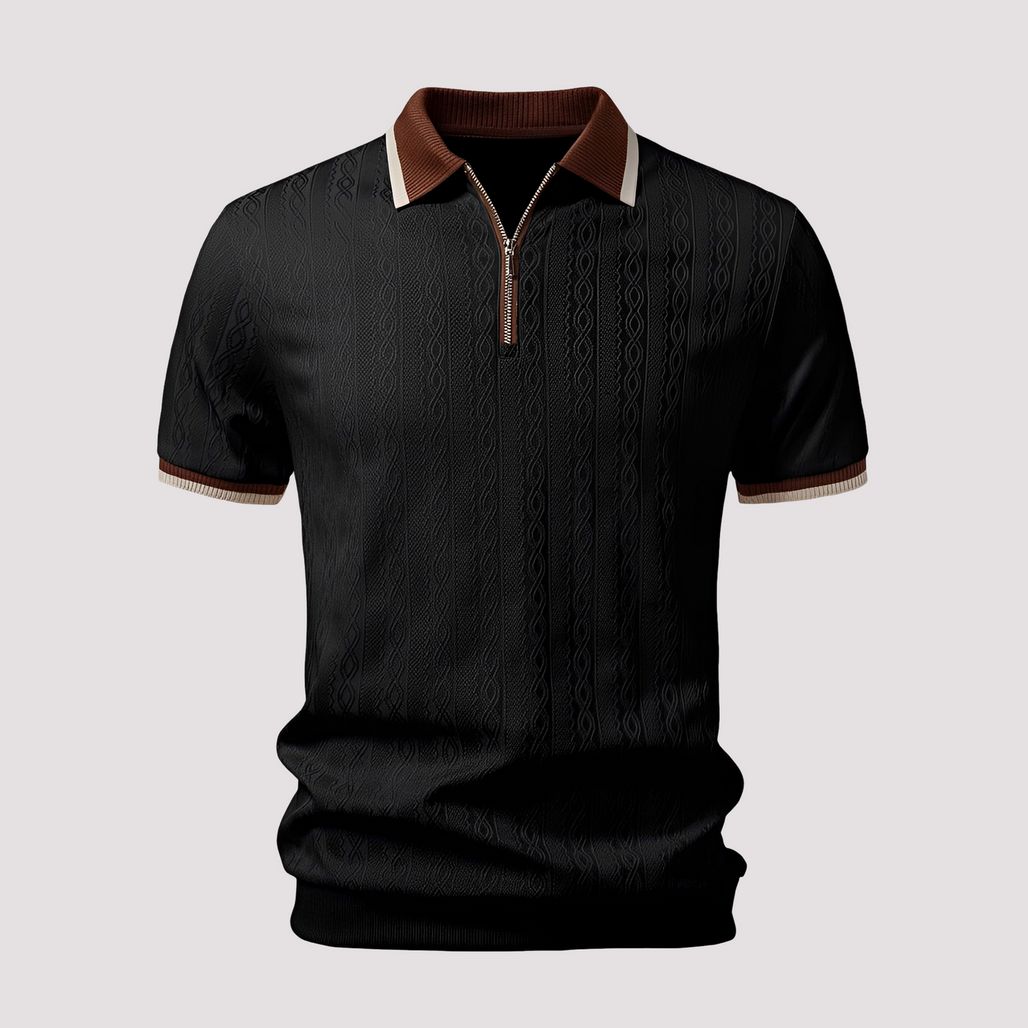 Bryn - Trendiges Zip-Poloshirt