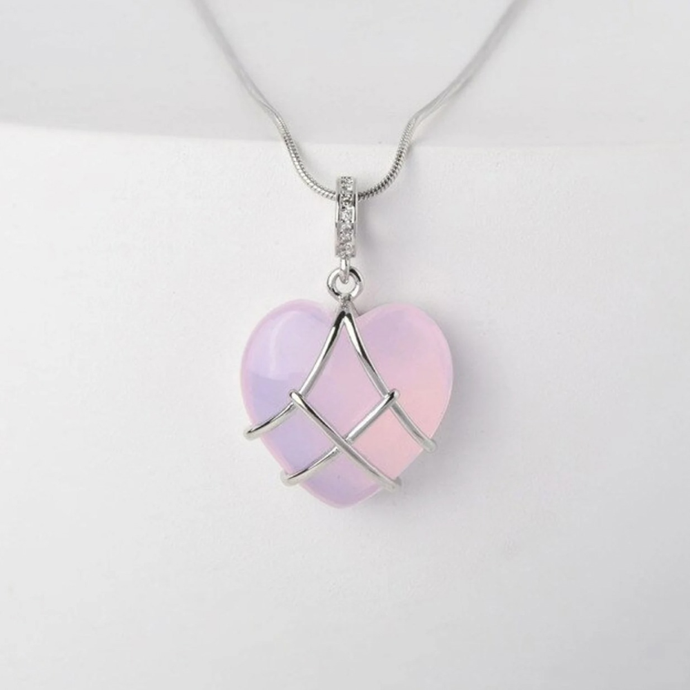 Herzcollier aus Edelstein - Herzcollier von Prinzessin