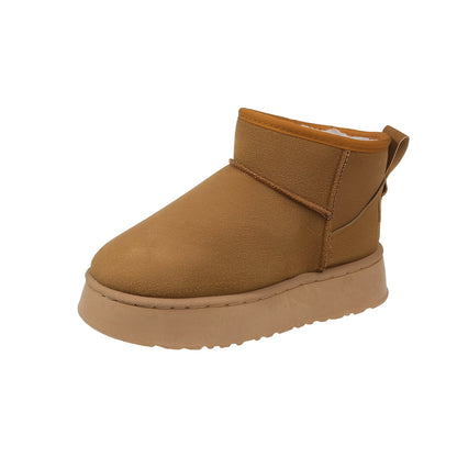 Velma - Einfache Damen-Lederschneestiefel