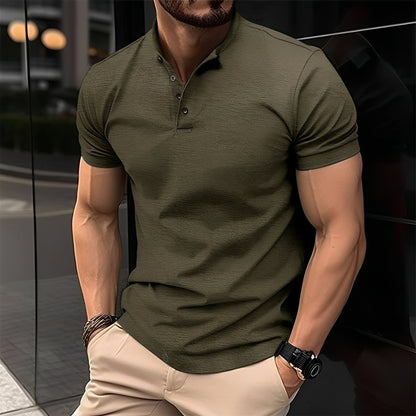 Peter - Legeres Herrenpoloshirt mit Knopf