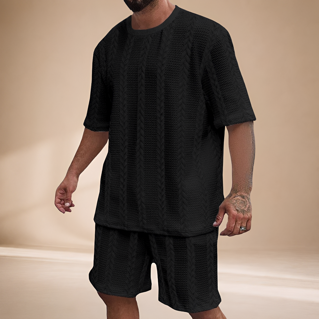 Johnston - Set mit gemütlichem Oberteil und Shorts