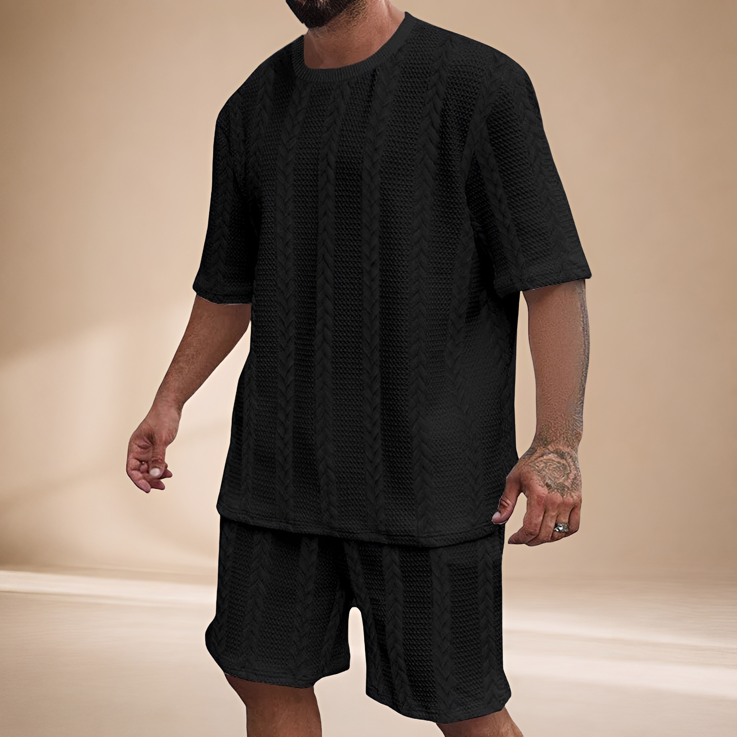 Johnston - Set mit gemütlichem Oberteil und Shorts