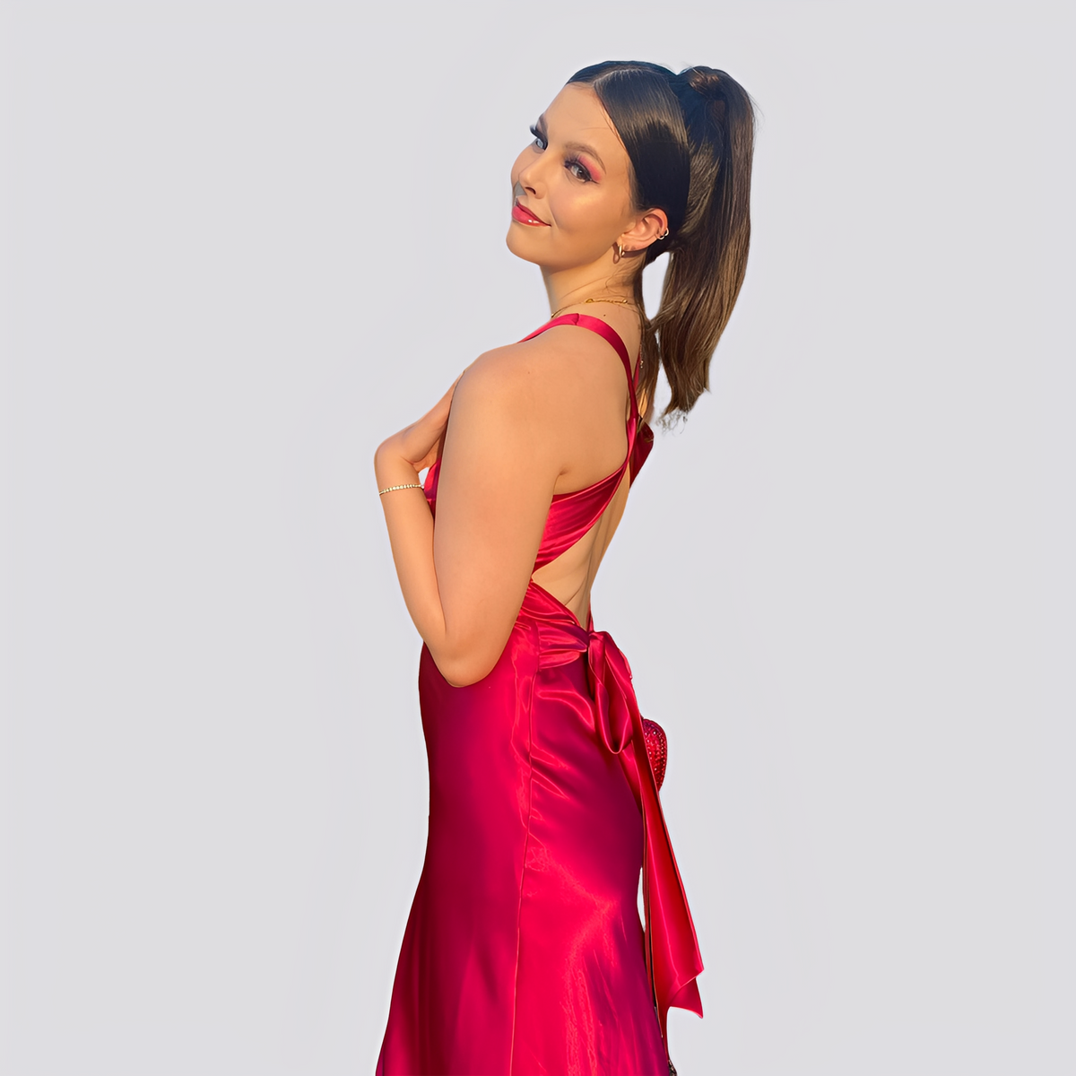 Caroline - Stilvolles Maxikleid mit V-Ausschnitt für Damen