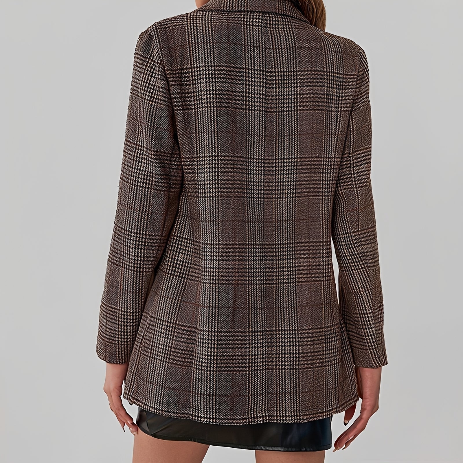 Eshal - Trendiger karierter Blazer
