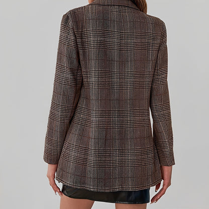 Eshal - Trendiger karierter Blazer