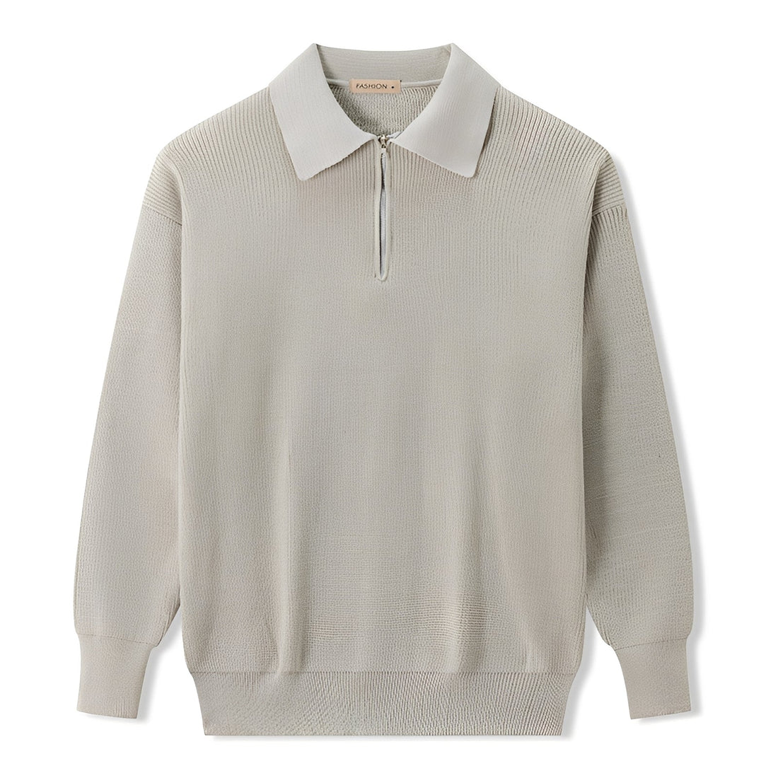 Justin - Moderner Herrenpullover mit halbem Zipper