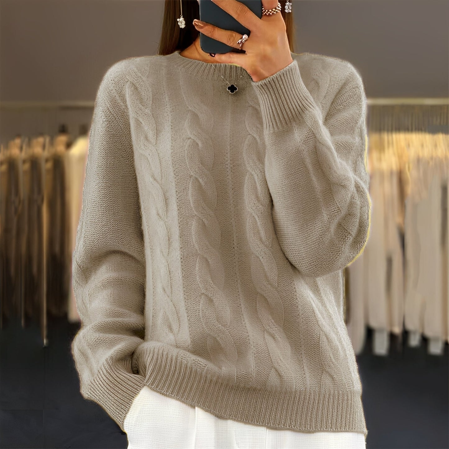 Jasmin - Eleganter Damen-Strickpullover