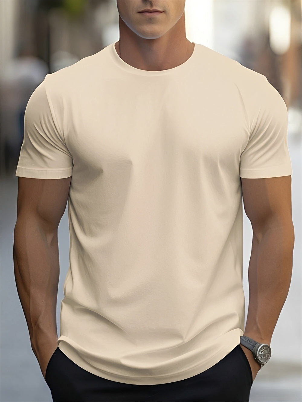 Marvin - Komfortables Herren-T-Shirt mit kurzen Ärmeln