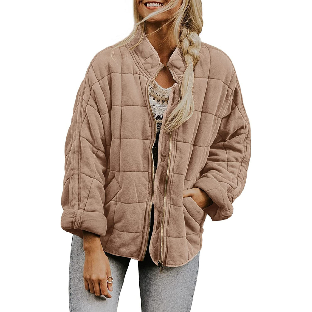 Jordana - Weit geschnittene Daunenjacke mit Taschen für Damen