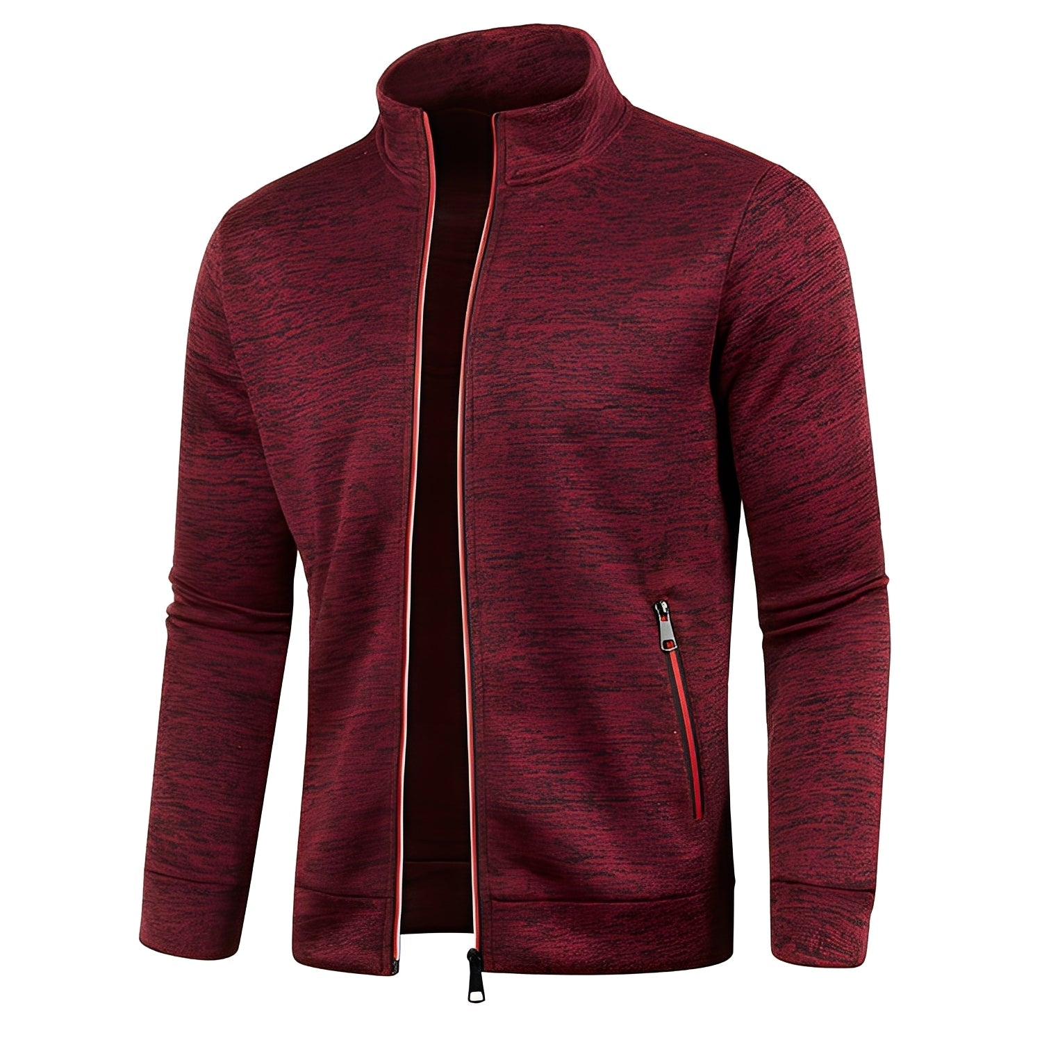 Clayton - Bequemer Herrenfleecepullover mit Reißverschluss
