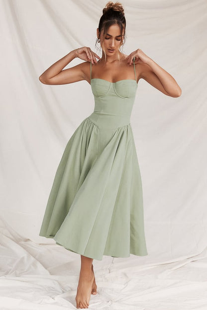 Jutte - Ärmelloses Midi-Kleid für Damen