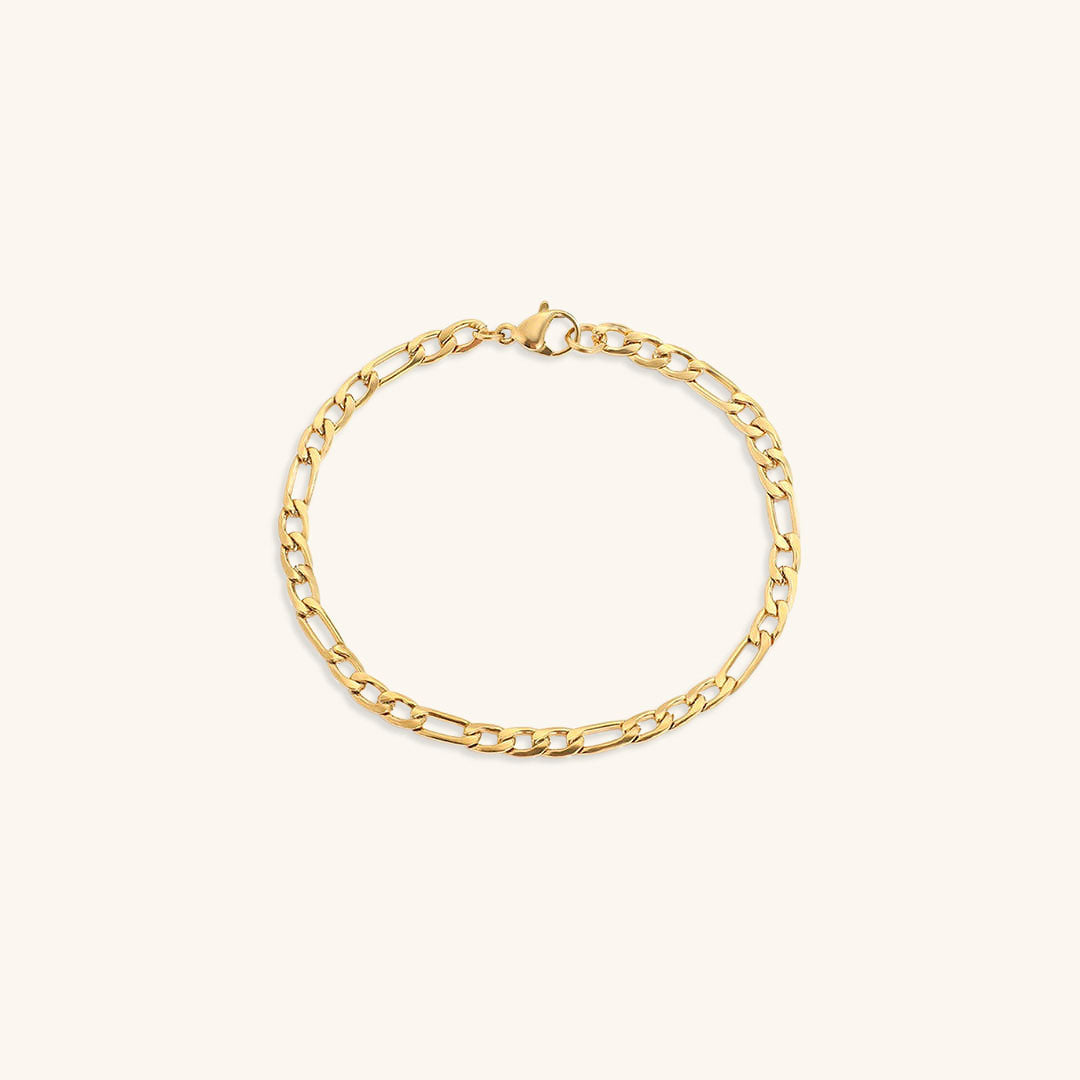 Saturn - Armband aus goldener Kette