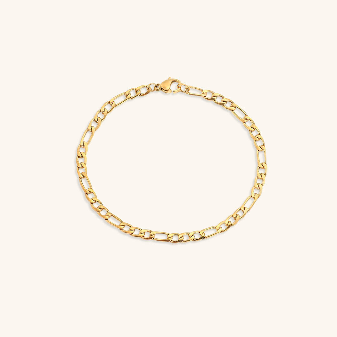 Saturn - Armband aus goldener Kette