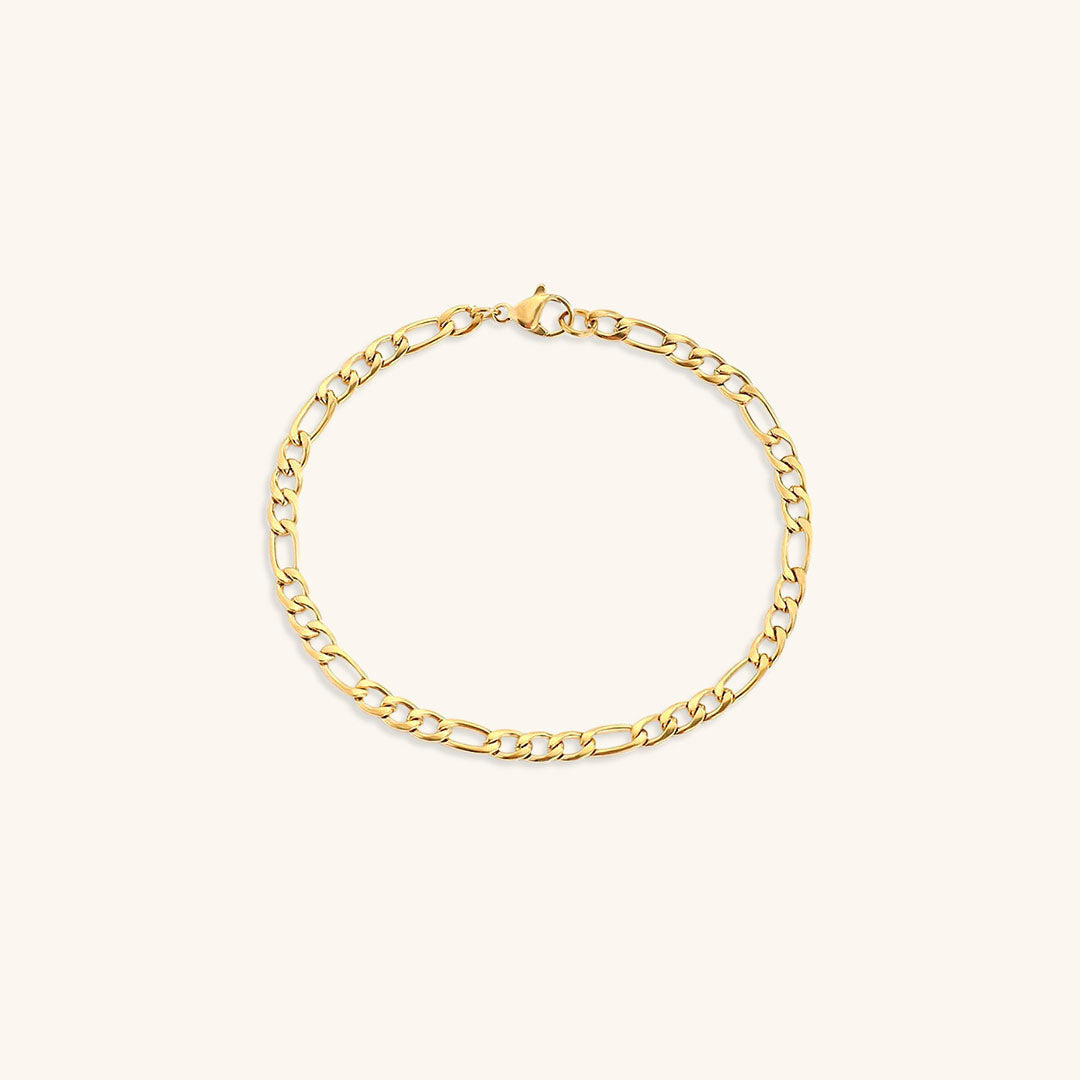 Saturn - Armband aus goldener Kette