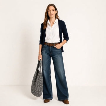 Majken - Trendige Jeans mit weitem Bein