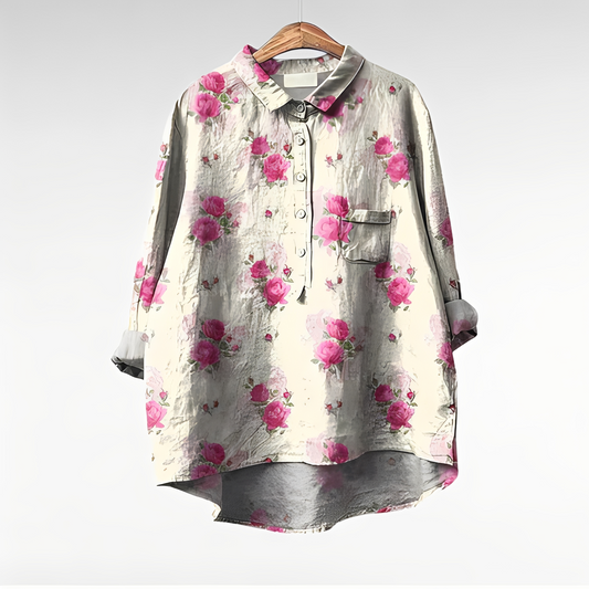 Karley - Klassische Damenblusen mit Blumenmuster