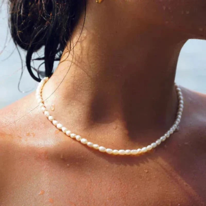 Olivia – Elegantes Perlenhalskette